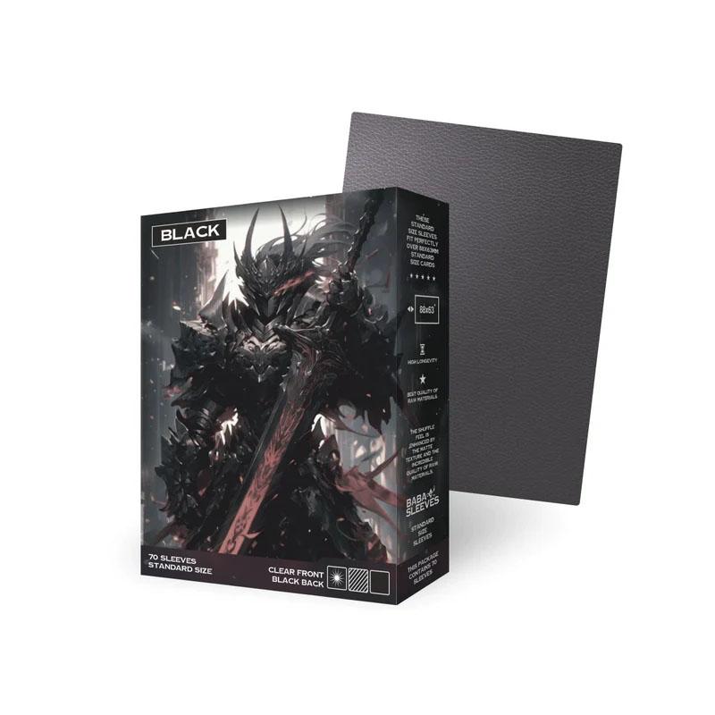 Baba Sleeves Matte Black / Schwarze Hüllen Standard Size (70)