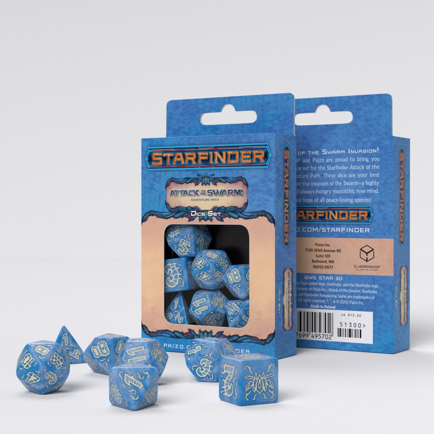 Q Workshop - Starfinder Attack of the Swarm Dice Set (7)