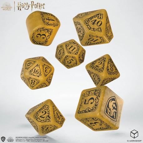 Q Workshop - Harry Potter: Hufflepuff Modern Dice Set - Yellow