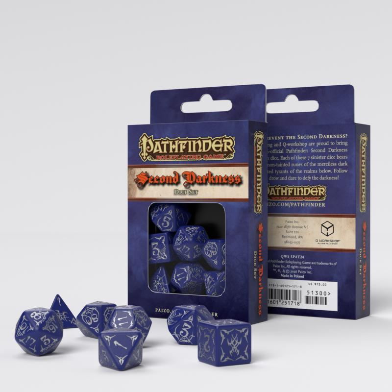 Q Workshop - Pathfinder Second Darkness Dice Set (7)