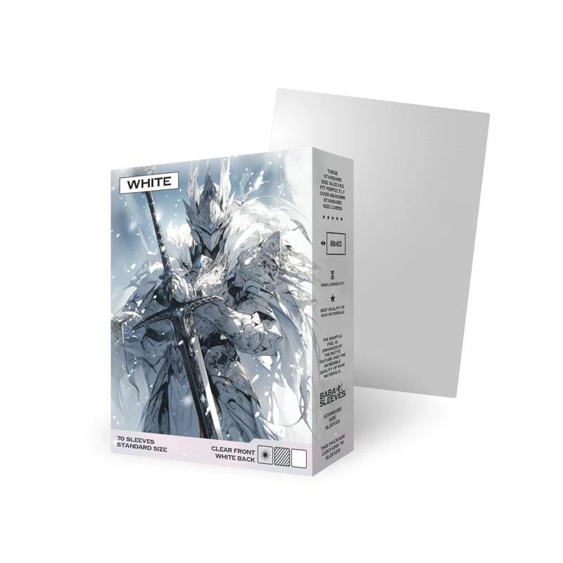 Baba Sleeves Matte White / Weiße Hüllen Standard Size (70)