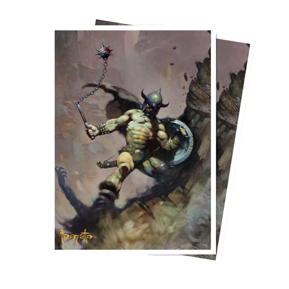 Ultra Pro - Artist Spotlight: Frank Frazetta - "Warrior with Ball and Chain" APEX DECK PROTECTOR® Sleeves