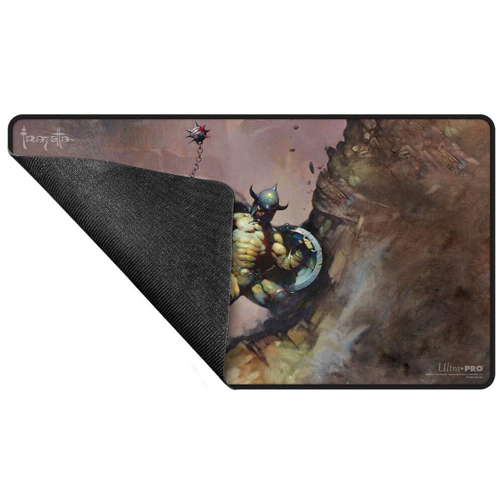 Ultra Pro - Artist Spotlight: Frank Frazetta - "Warrior with Ball and Chain" Black Stitched Playmat