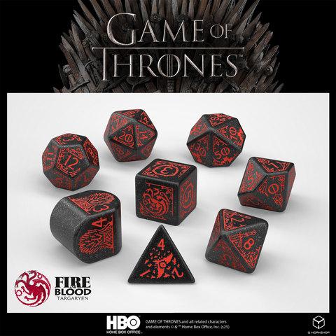 Game of Thrones. Targaryen Dice Set.
