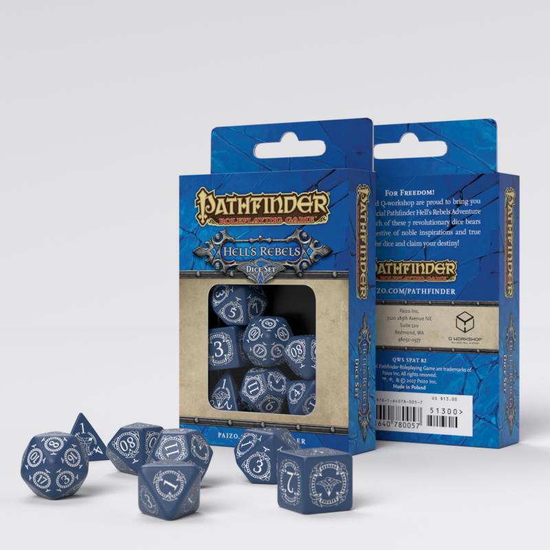 Q Workshop - Pathfinder Hell's Rebels Dice Set (7)