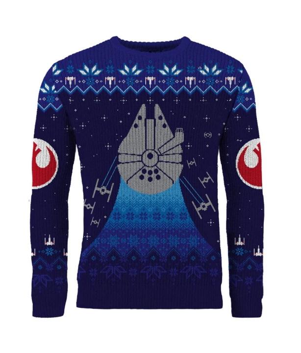 Star Wars Millennium Falcon Christmas Jumperr - Größe: L