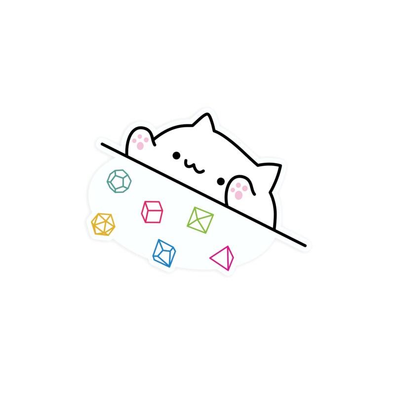 Bongo Dice Cat Sticker
