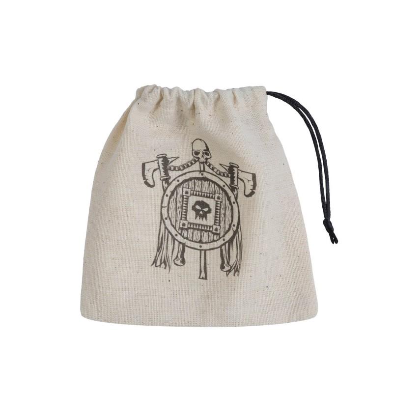 Q Workshop - Orc Beige & Black Basic Dice Bag