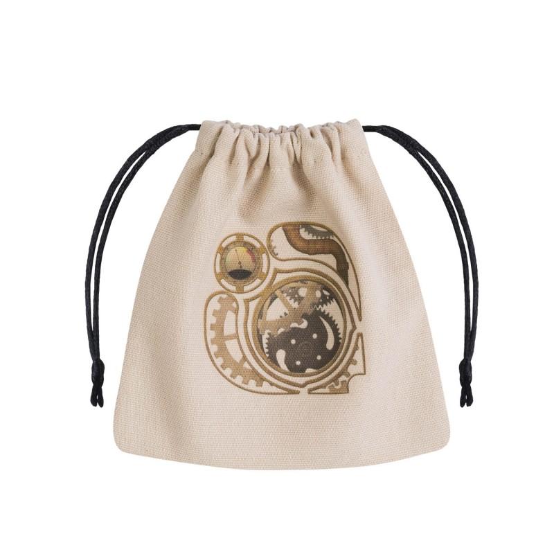 Q Workshop - Steampunk Beige & Multicolor Dice Bag