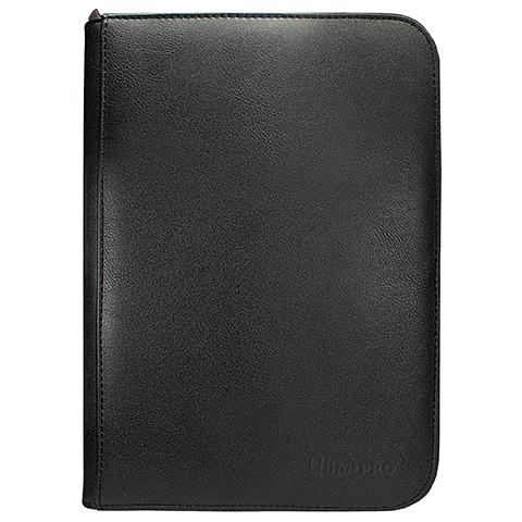 Ultra Pro - Vivid 4-Pocket Zippered PRO-Binder: Black