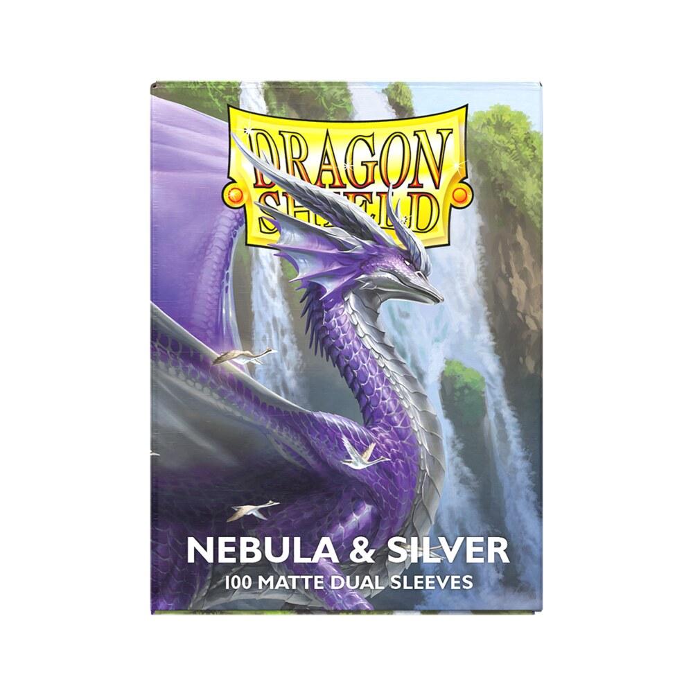 Dragon Shield - Matte Dual Standard Sleeves - Nebula & Silver (100)