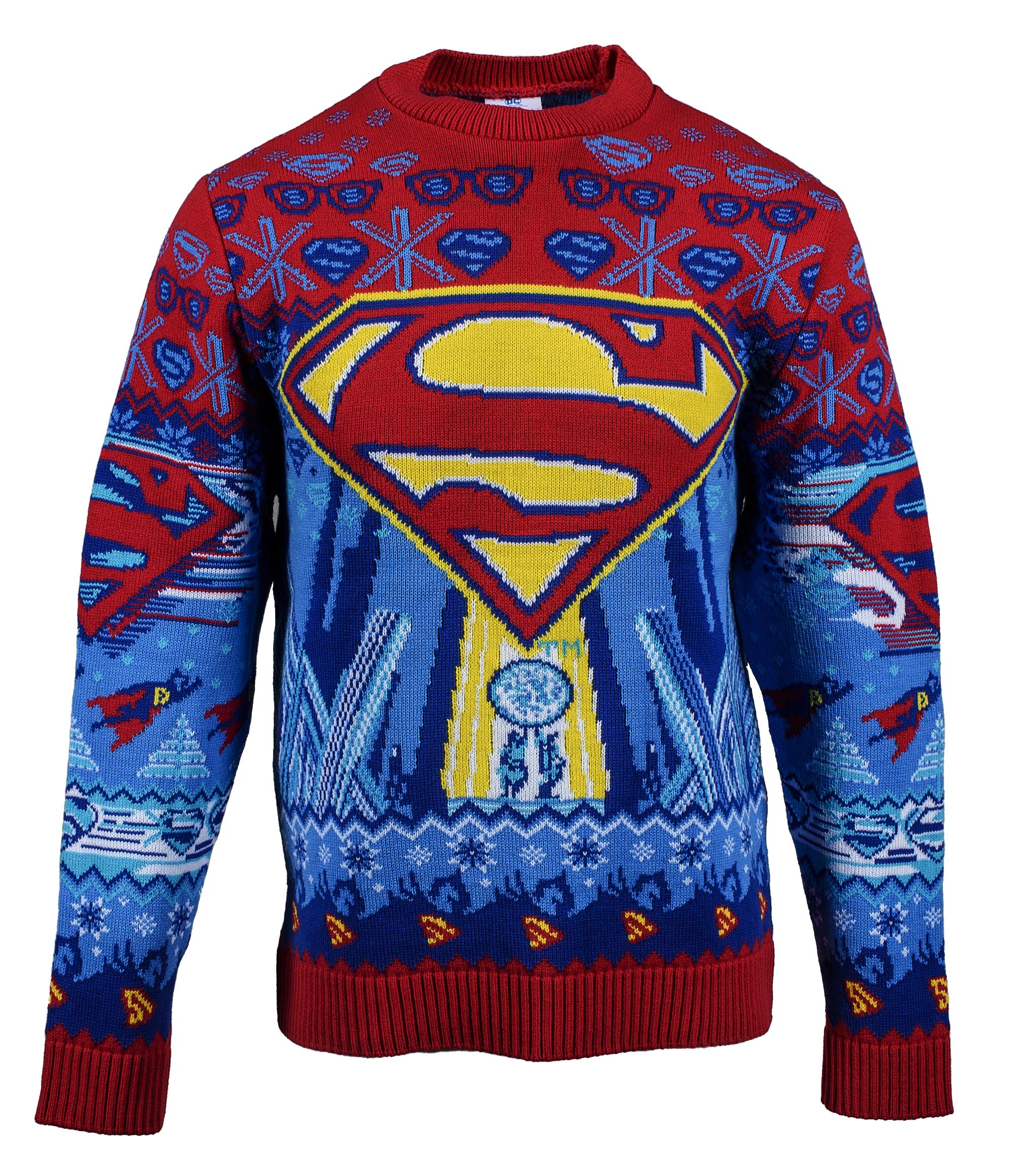 Superman Christmas Jumper - Größe: L