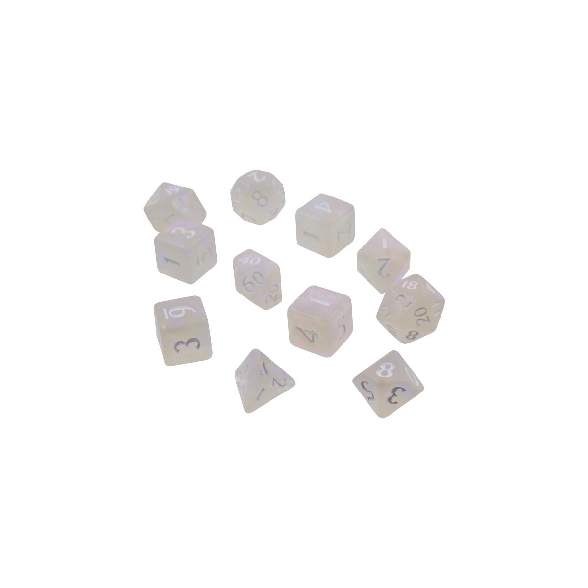 UP - Eclipse 11 Dice Set -  Arctic White