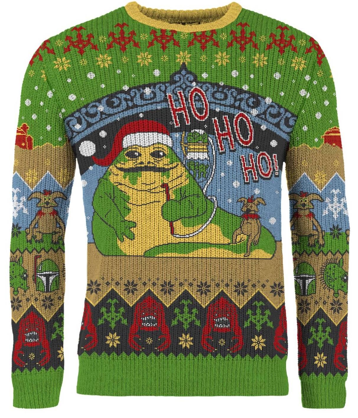 Star Wars Jabba the Hutt Christmas Jumper - Größe: L