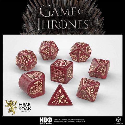 Game of Thrones. Lannister Dice Set.
