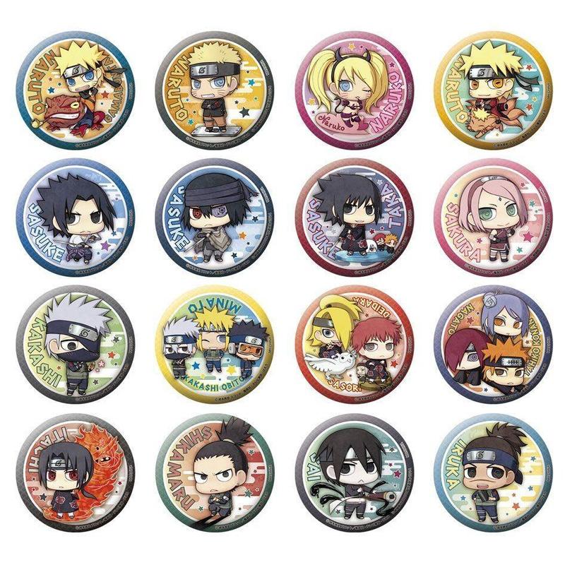 Naruto Metall Ansteck-Buttons 5 cm New Era Sortiment