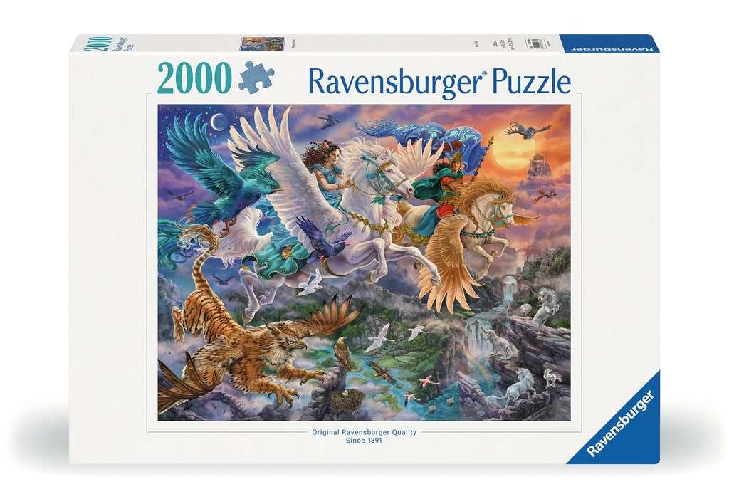 Erwachsenenpuzzle 2000 Teile - Auf dem Pegasus durch die Lüfte