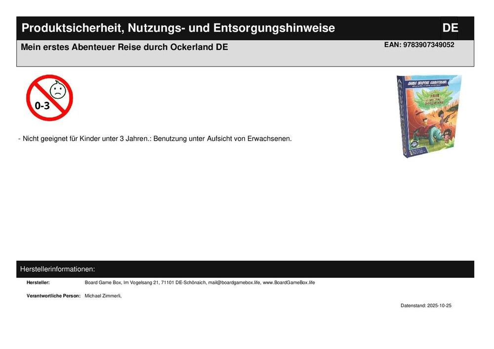 Mein erstes Abenteuer Reise durch Ockerland DE