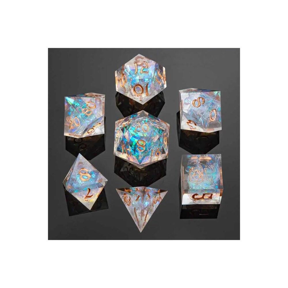 Captured Magic Hand Sanded Sharp Edge Resin - Opal