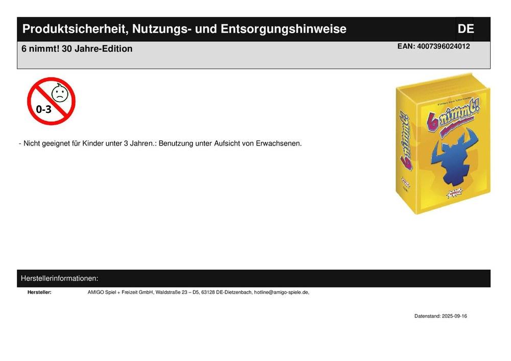 6 nimmt! 30 Jahre-Edition