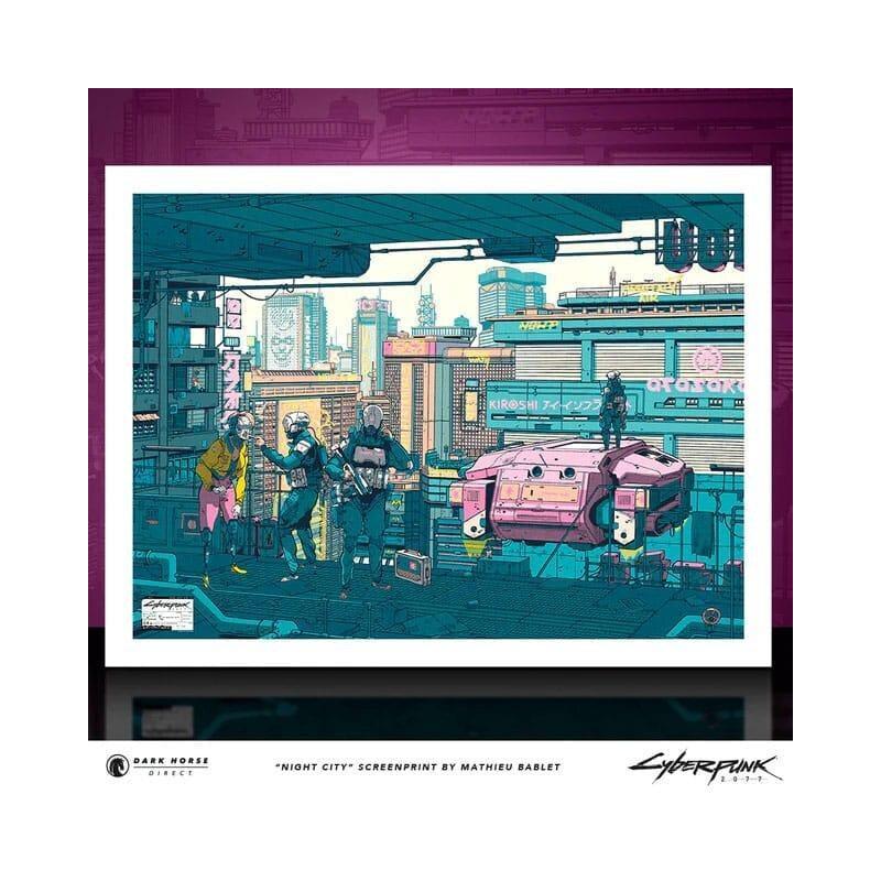 Cyberpunk 2077 Kunstdruck Night City 45 x 60 cm