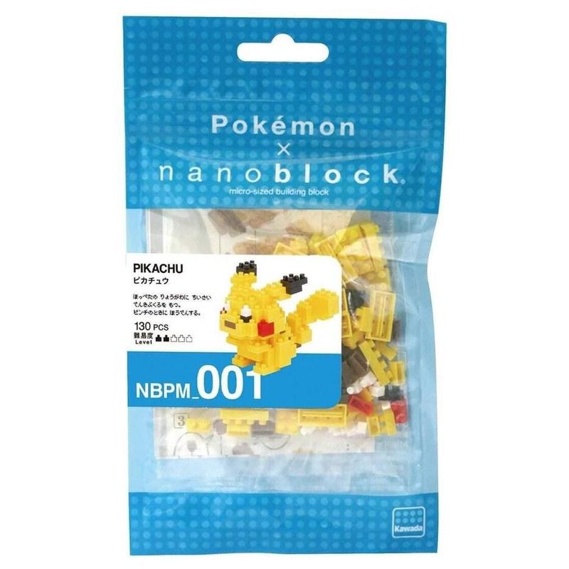Pokemon Pikachu // Mini series NANOBLOCK, Mini-Bausatz, 3D-Puzzle