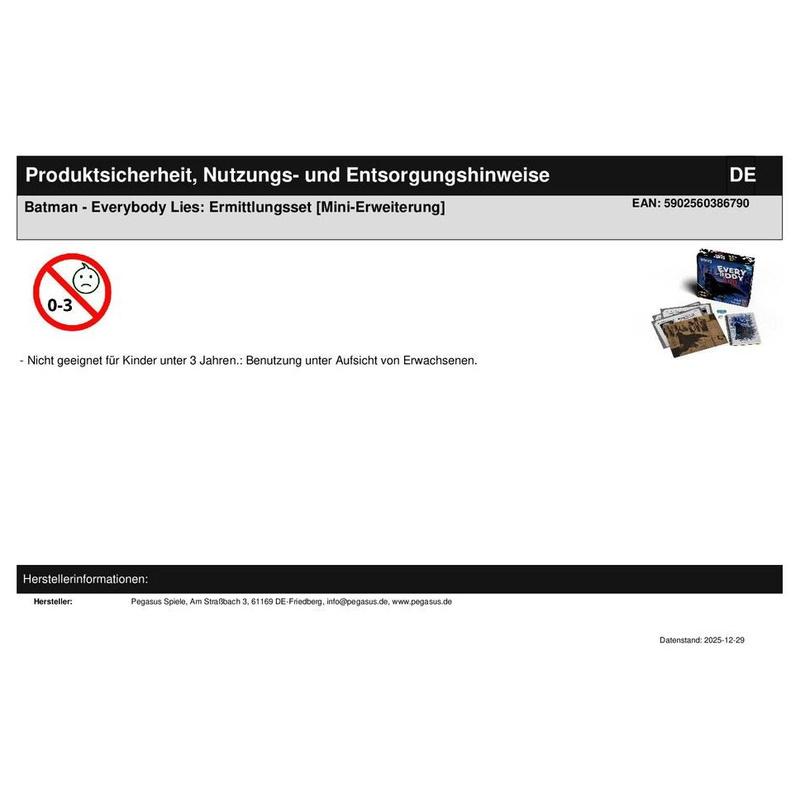 Batman - Everybody Lies: Ermittlungsset [Mini-Erweiterung]