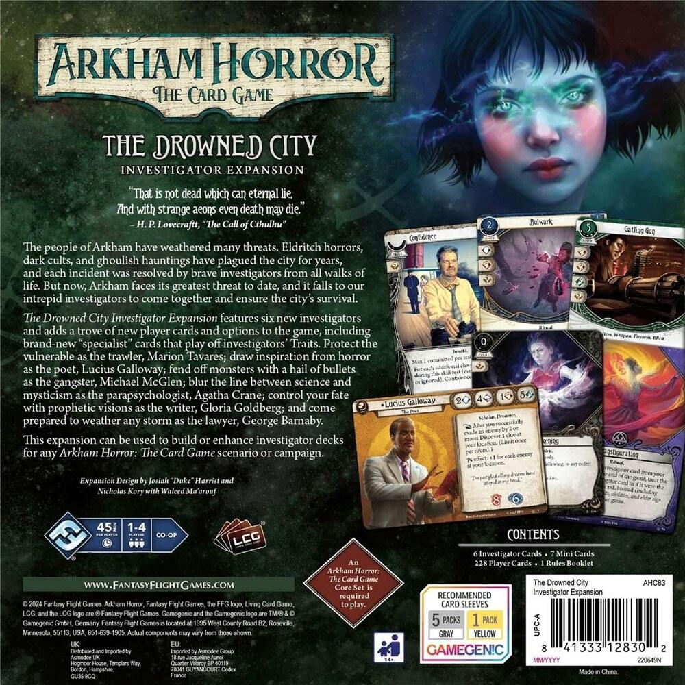 Arkham Horror LCG The Drowned City Invest Exp EN