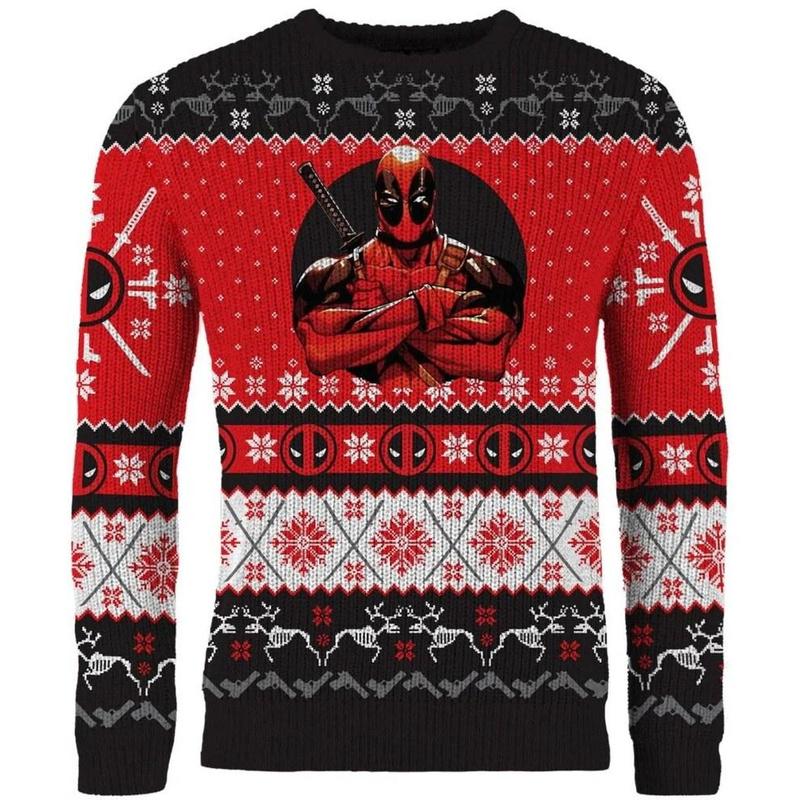 Deadpool Christmas Jumper - Größe: L