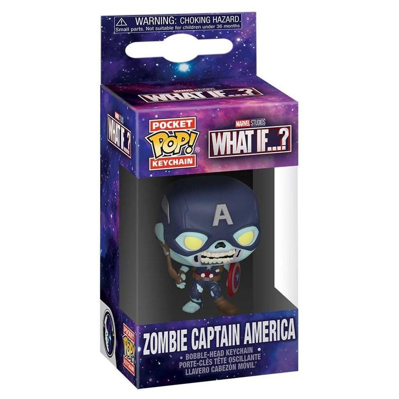 Funko POP Keychain: What If - Zombie Captain America