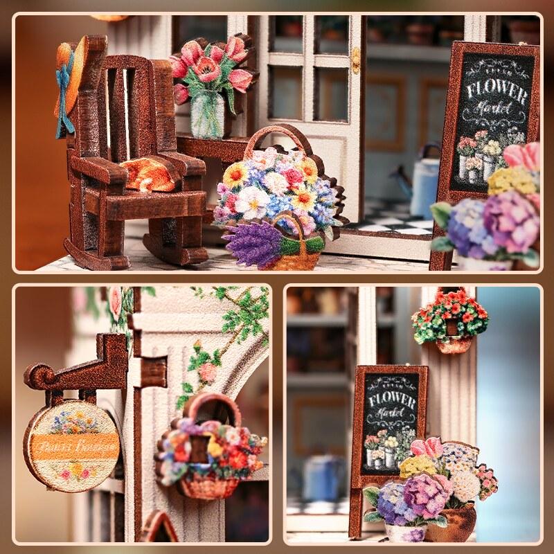 Flower Boutique - DIY Mini Book Nook