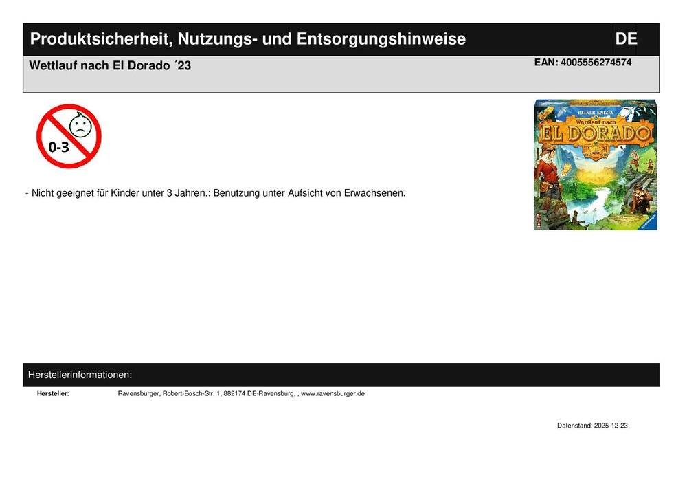 Wettlauf nach El Dorado '23