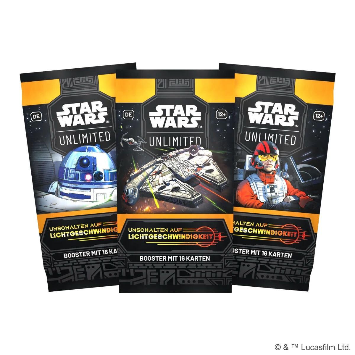 Star Wars: Unlimited - Umschalten auf Lichtgeschwindigkeit Booster Pack DE