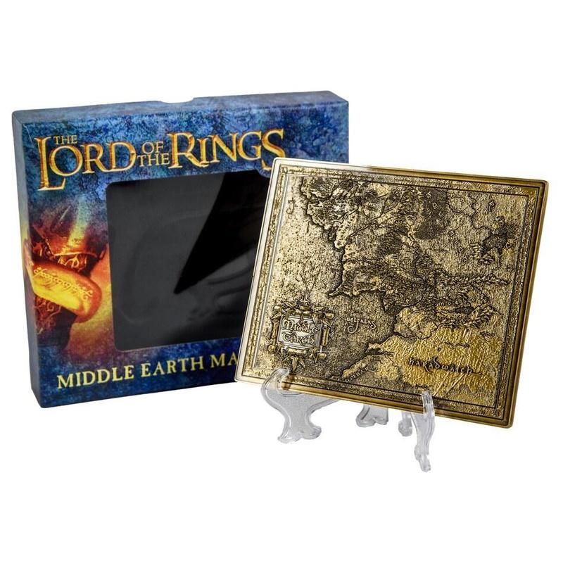 Lord of the Rings Middle Earth Metal Map
