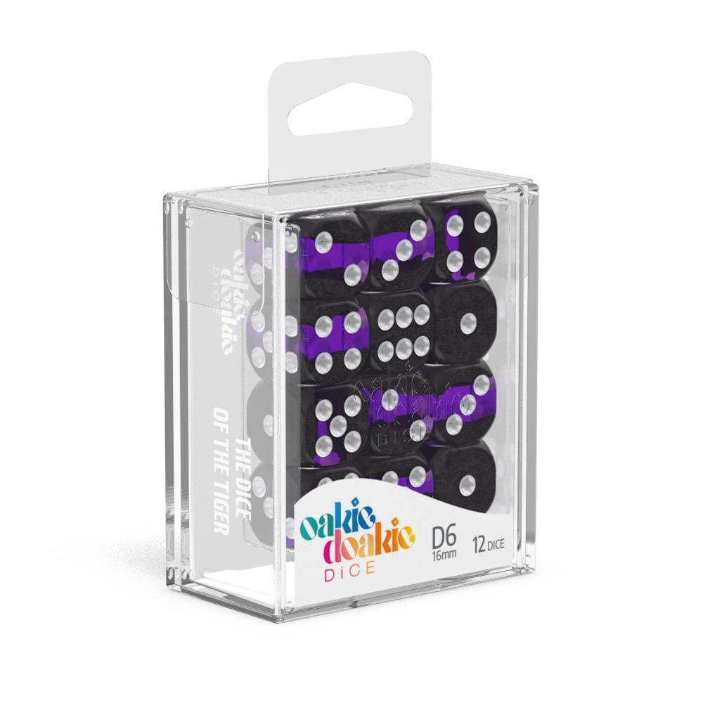 Oakie Doakie Dice W6 Würfel 16 mm Enclave - Amethyst (12)