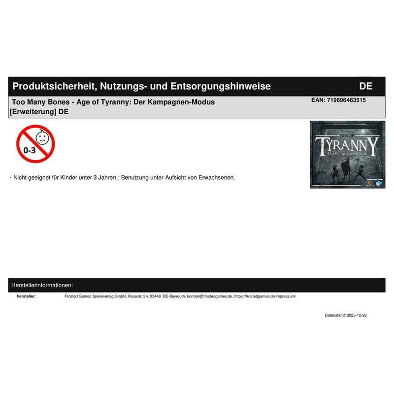 Too Many Bones - Age of Tyranny: Der Kampagnen-Modus [Erweiterung] DE
