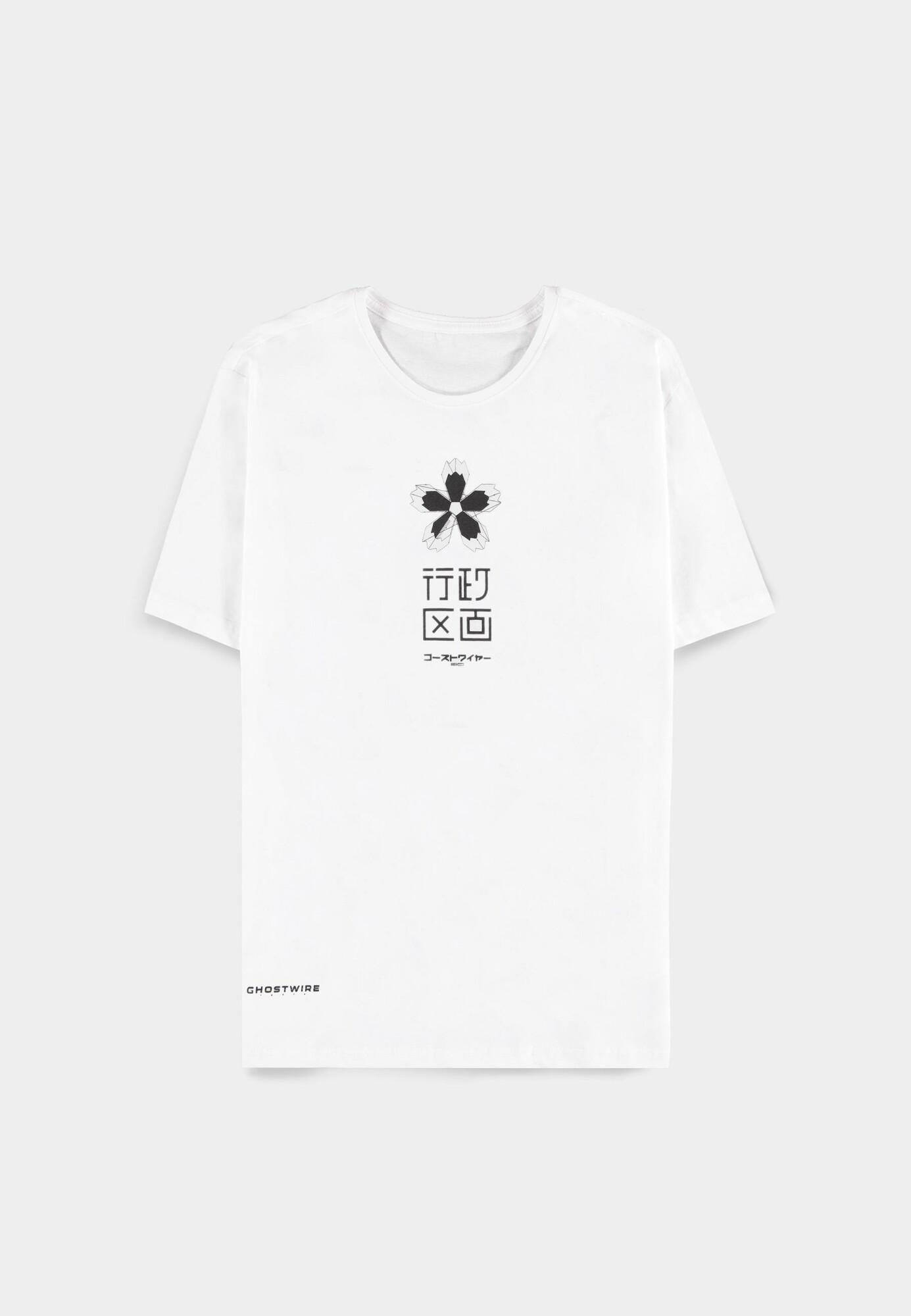 Ghostwire: Tokyo - Sakura Artwork White T-shirt Size XL
