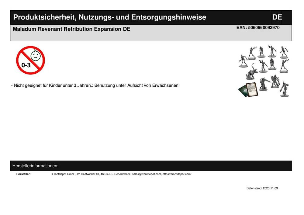 Maladum Revenant Retribution Expansion DE