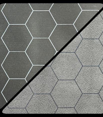 Battlemat? 1 Reversible Black-Grey Hexes (23½ x 26 Playing Surface)