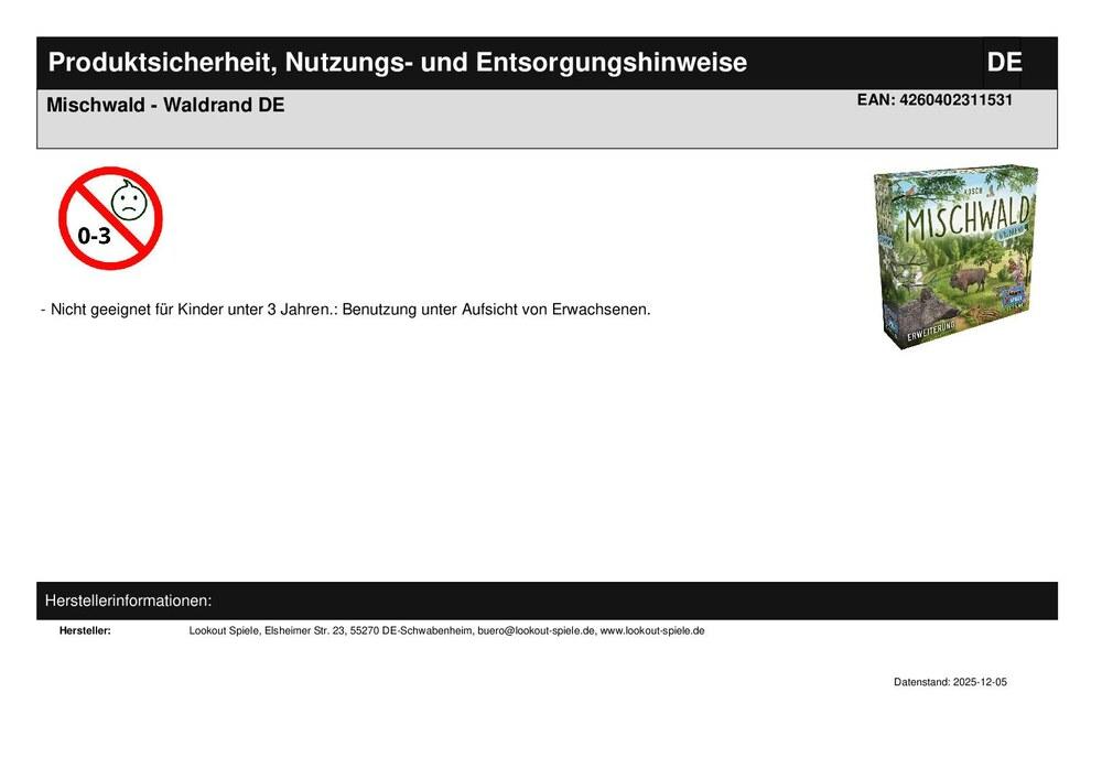 Mischwald - Waldrand DE