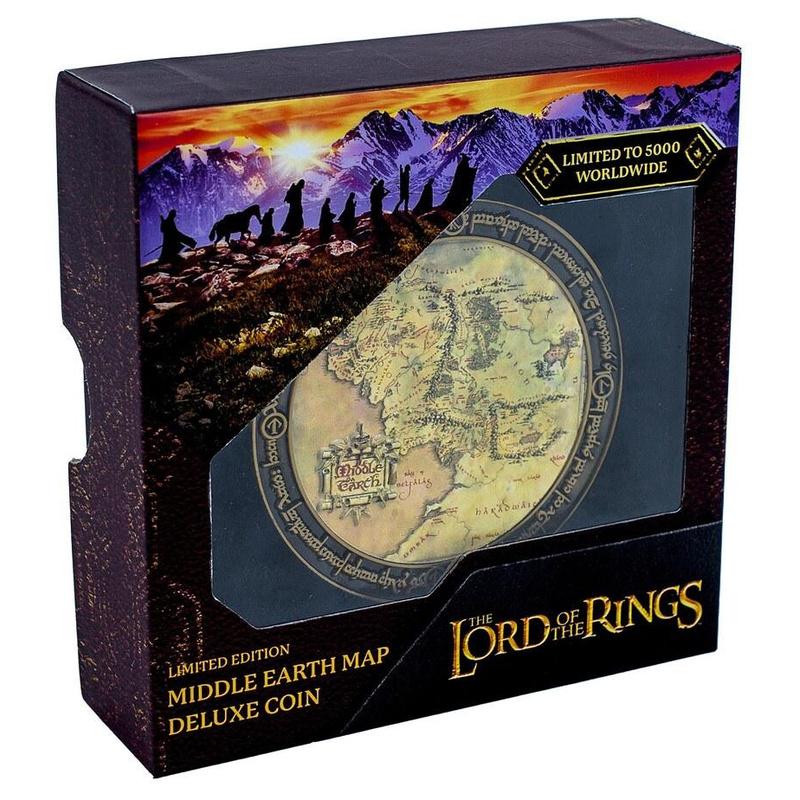 Lord of the Rings Middle Earth Map Deluxe Coin