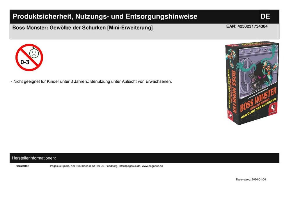 Boss Monster: Gewölbe der Schurken [Mini-Erweiterung]