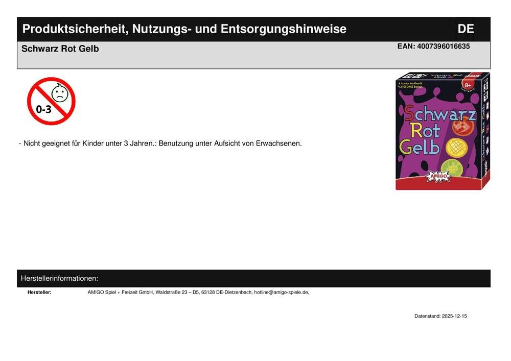 Schwarz Rot Gelb