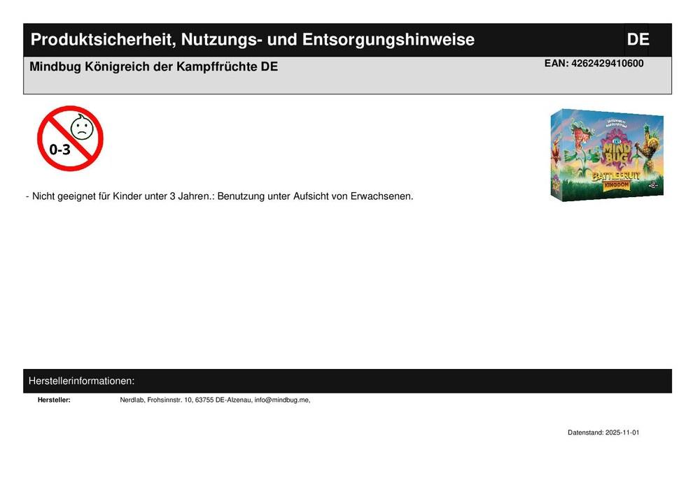 Mindbug Königreich der Kampffrüchte DE