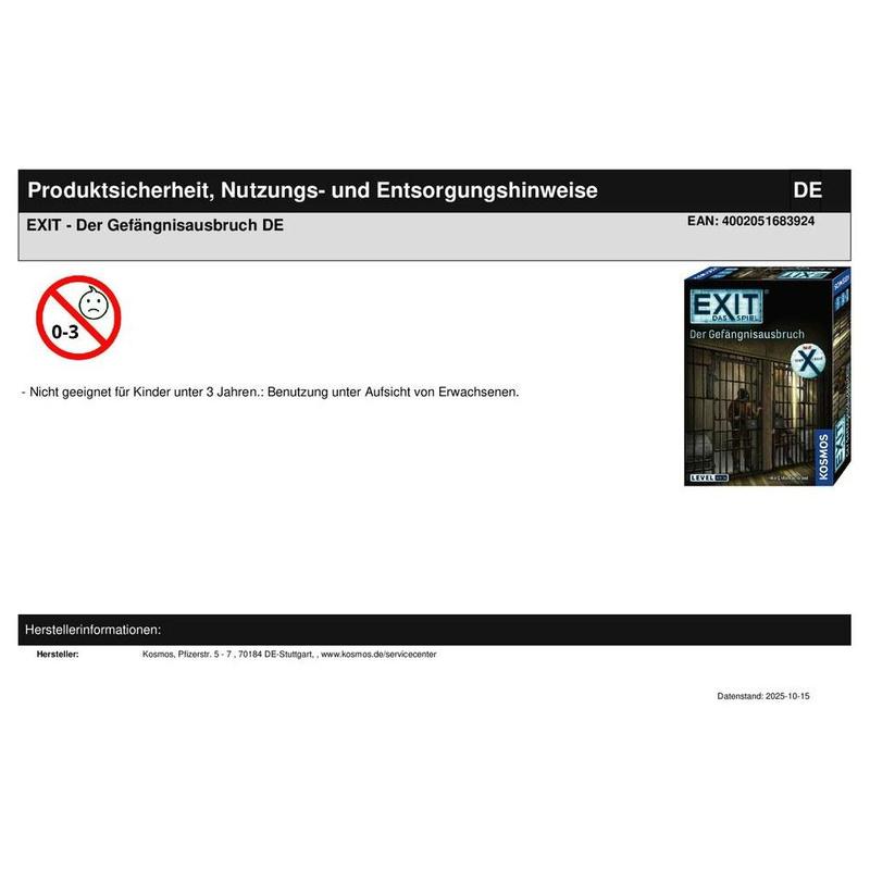EXIT - Der Gefängnisausbruch DE