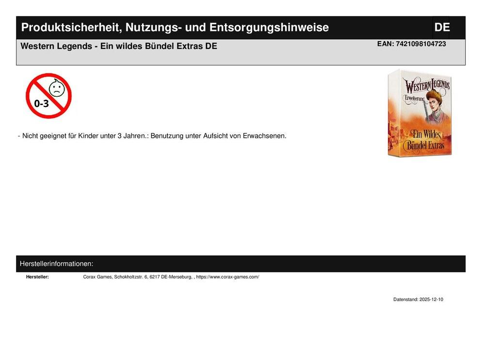 Western Legends - Ein wildes Bündel Extras DE