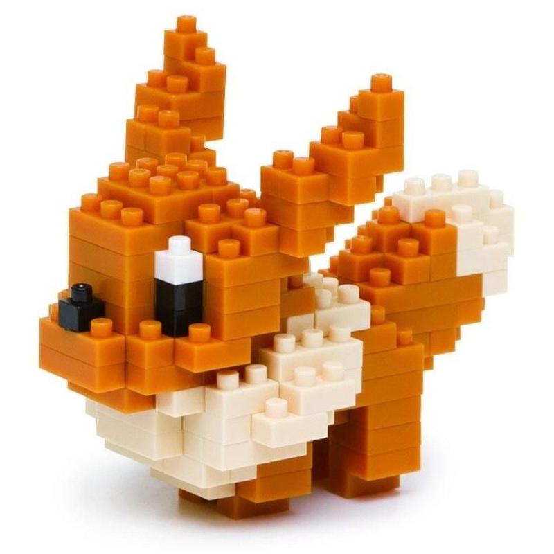 Pokemon Eevee Evoli // Mini series NANOBLOCK, Mini-Bausatz, 3D-Puzzle