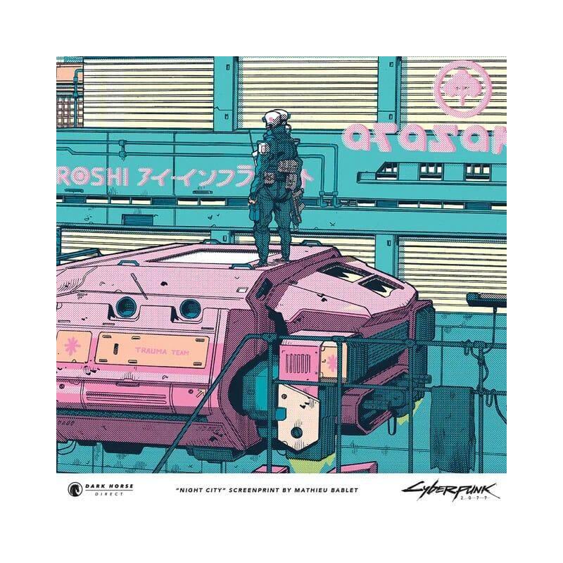 Cyberpunk 2077 Kunstdruck Night City 45 x 60 cm