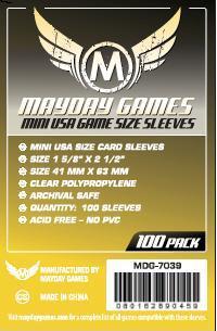 Yellow Label Mini USA Game Size Sleeves 100 41x63mm (MOQ 2)
