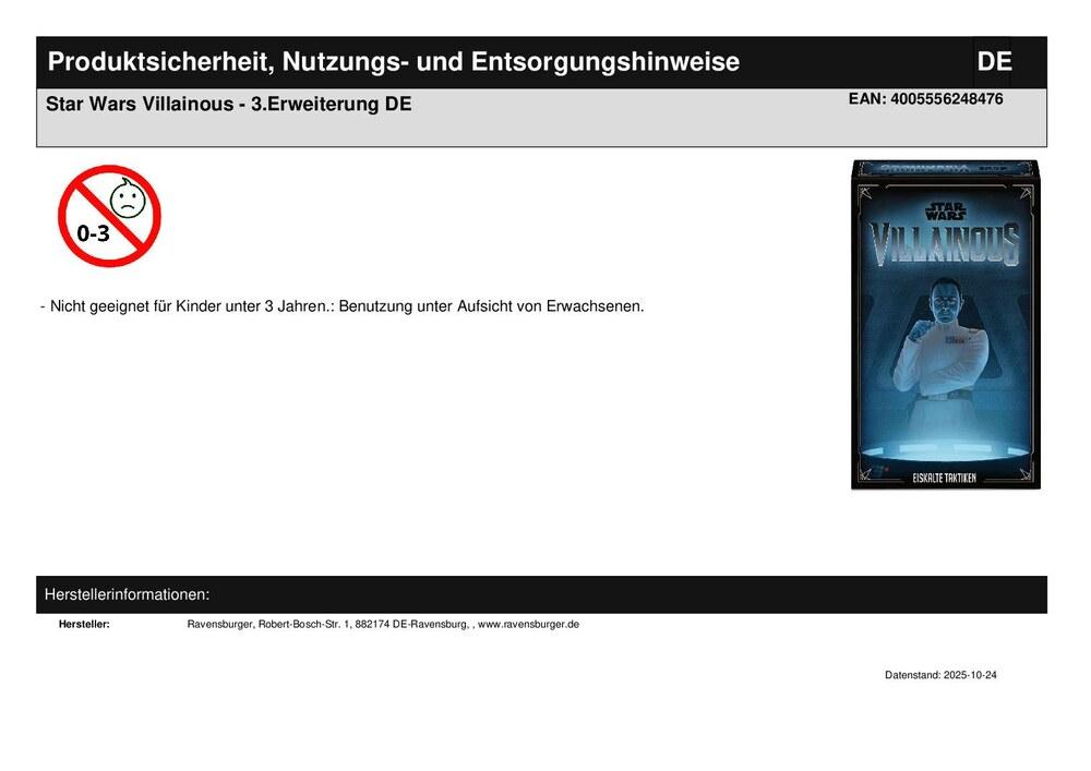 Star Wars Villainous - 3.Erweiterung DE